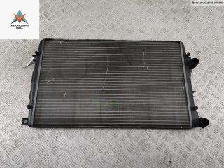 радиатор охлаждения Volkswagen Touran 1 поколение [рестайлинг] 2006, 1.4 л., бензин, МКПП, чёрный, минивэн, 1K0121253AA