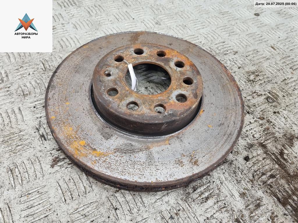 диск тормозной передний Volkswagen Touran 1 поколение 2003, 1.9 л., дизель, МКПП, серый, минивэн - фото №1