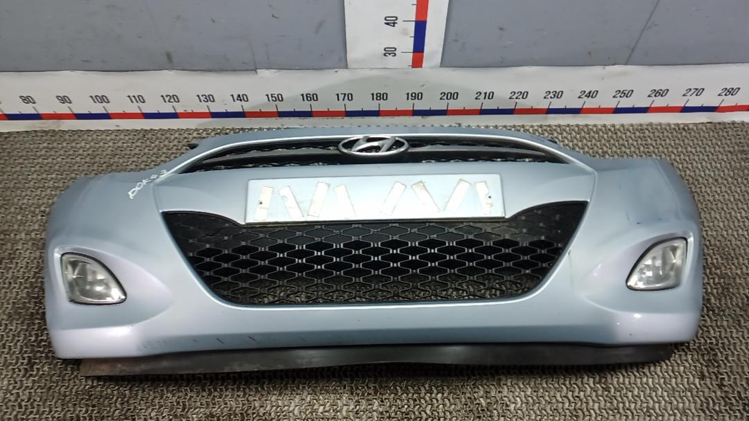 бампер передний Hyundai i10 2 поколение 2013, 1.2 л., бензин, МКПП, хетчбэк 5 дв. - фото №1