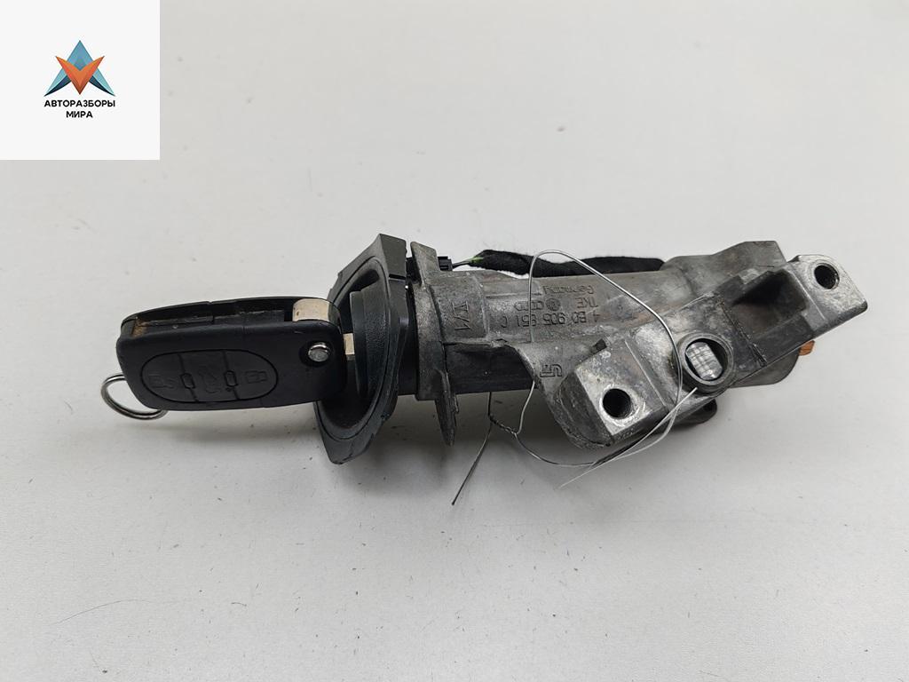 замок зажигания Audi A6 4B/C5 2000, 2.5 л., дизель, МКПП, чёрный, универсал, 4B0905851C - фото №1