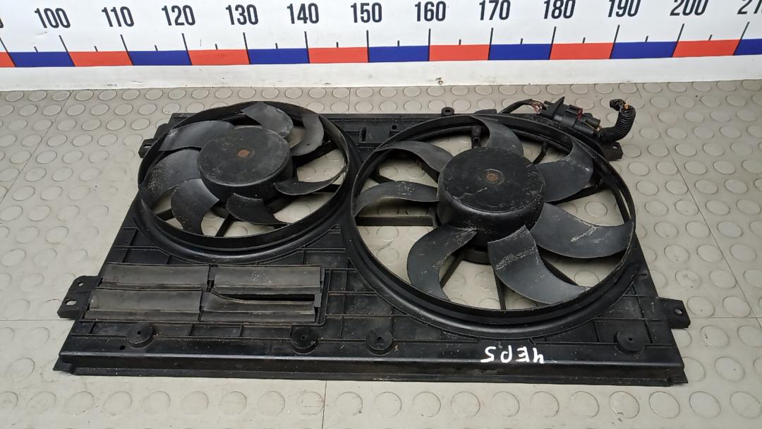 вентилятор радиатора Skoda Superb 2 поколение 2011, 2.0 л., дизель, АКПП, универсал - фото №1