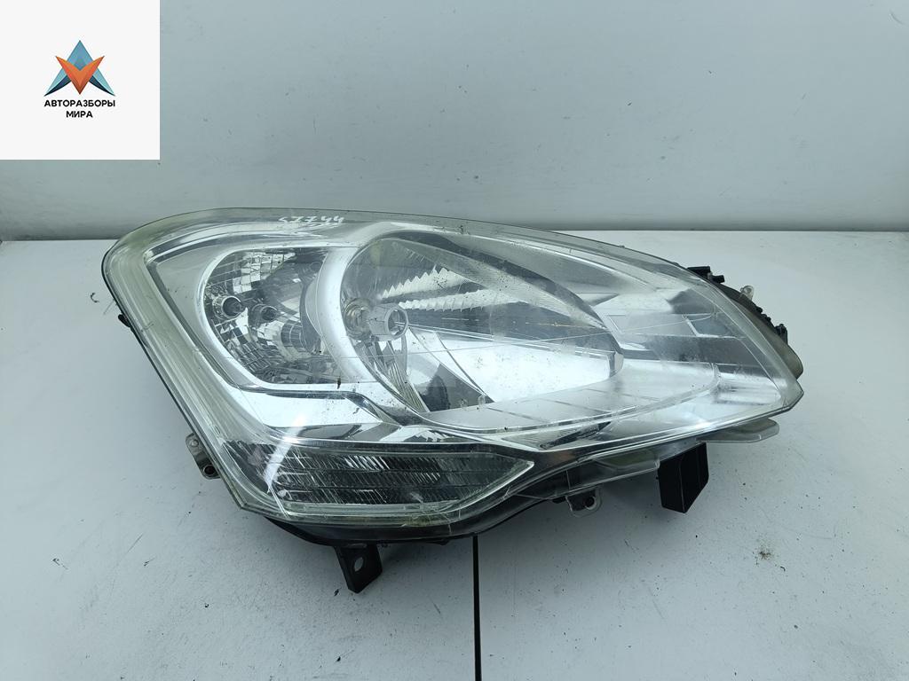 фара правая Citroen Berlingo 2 поколение (B9) 2010, 1.6 л., дизель, МКПП, синий, фургон, 9682828180 - фото №1