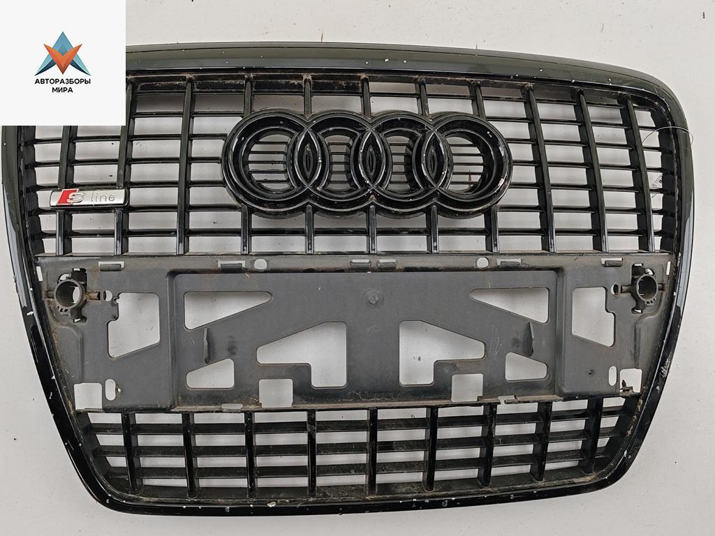 решетка радиатора Audi A6 4F/C6 2007, чёрный, седан, 4F0853651 - фото №1