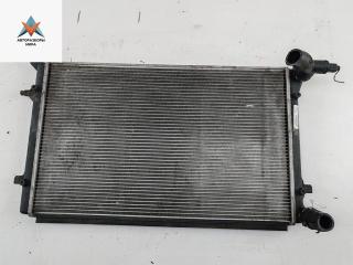 радиатор охлаждения Volkswagen Touran 1 поколение [рестайлинг] 2007, 2.0 л., бензин, МКПП, синий, минивэн, 1K0121251