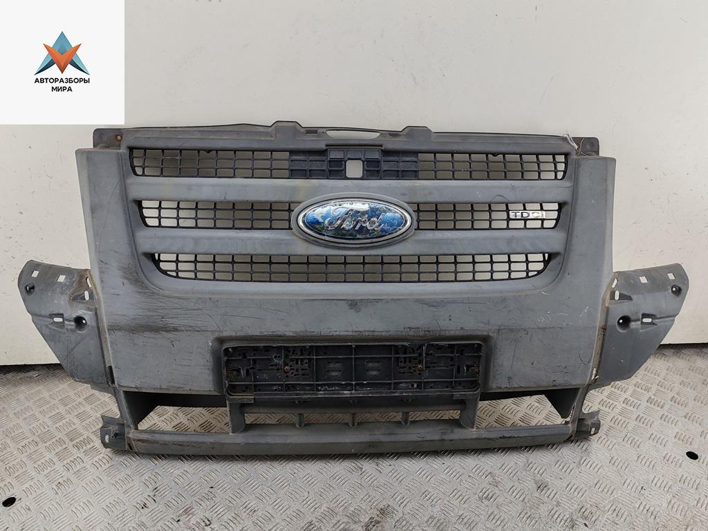 бампер передний Ford Transit 7 поколение 2008, дизель, красный, микроавтобус, 6C1117KB19B - фото №1