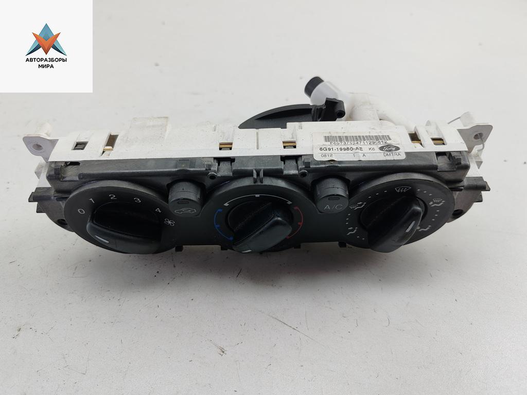 блок управления печки / климат-контроля Ford Mondeo 4 поколение 2007, 2.0 л., дизель, МКПП, серый, универсал, 6G91-19980-AE - фото №1
