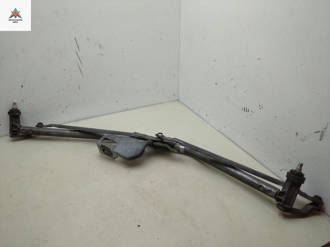 Механизм стеклоочистителя переднего (трапеция дворников) Volkswagen Transporter T4 1995, 2.4 л., дизель, МКПП, белый, микроавтобус - фото №1