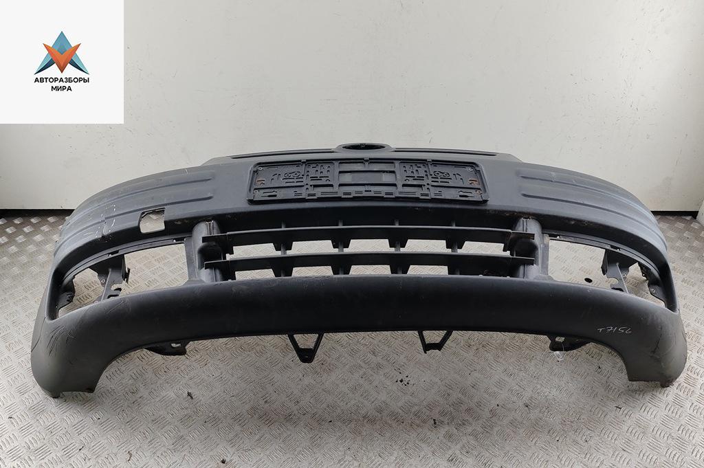 бампер передний Volkswagen Caddy 3 поколение 2005, дизель, серый, фургон, 2K0807221 - фото №1