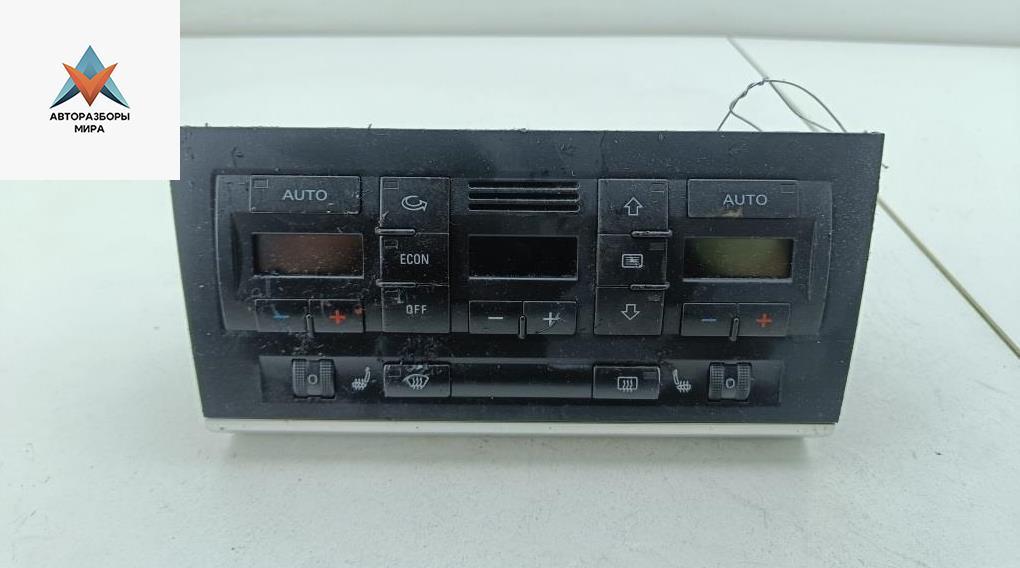 блок управления печки / климат-контроля Audi A4 B6 2001, 2.0 л., бензин, АКПП, чёрный, универсал, 8E0820043A - фото №1