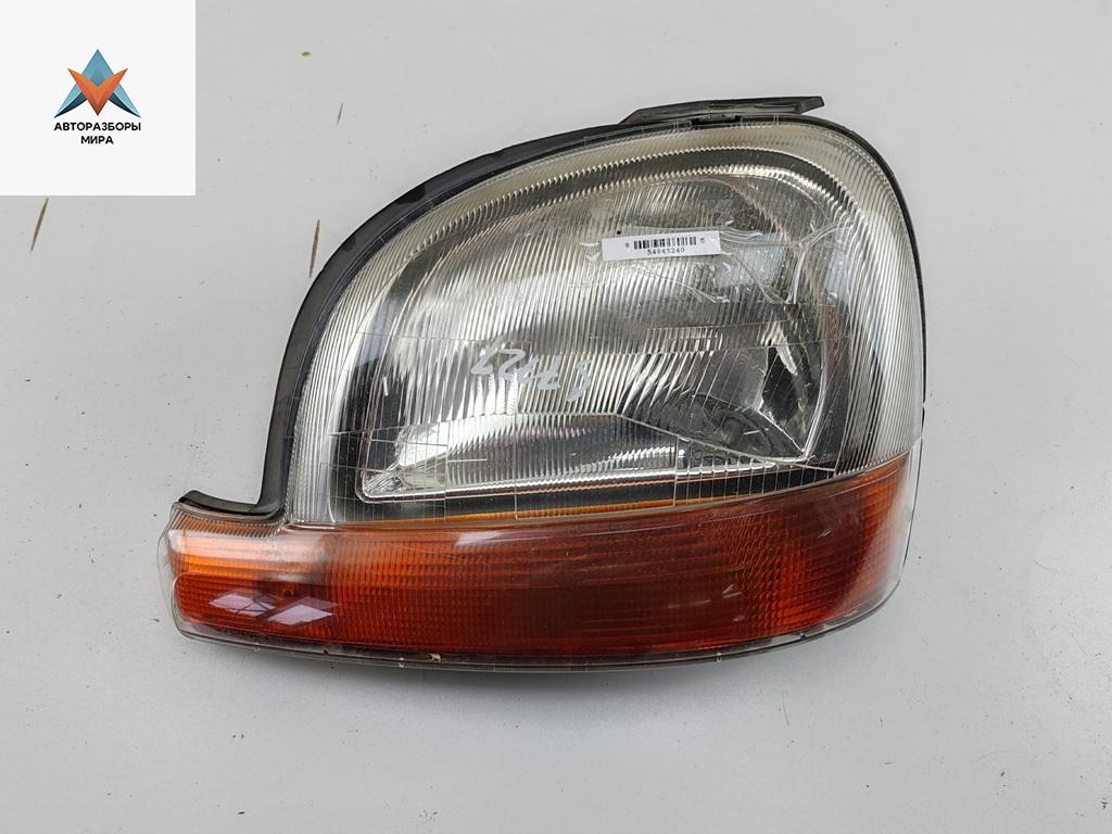 фара левая Renault Kangoo 1 поколение 2000, 1.9 л., дизель, МКПП, зелёный, фургон, 7700308024 - фото №1