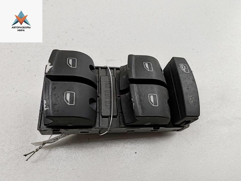 кнопка стеклоподъемника переднего левого Audi A6 4F/C6 2005, 3.2 л., бензин, АКПП, чёрный, универсал, 4F0959851 - фото №1