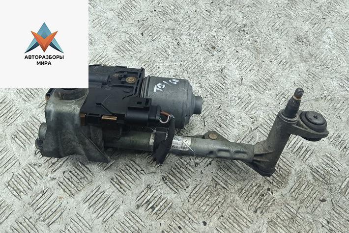 Механизм стеклоочистителя переднего (трапеция дворников) Volkswagen Touran 1 поколение 2005, 2.0 л., дизель, МКПП, серый, минивэн - фото №1