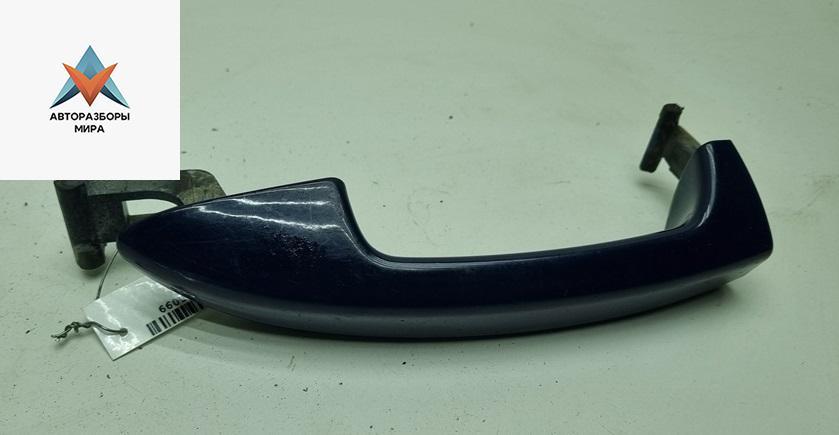 ручка наружная задняя левая Volkswagen Passat B6 2009, 2.0 л., дизель, МКПП, синий, универсал, 3C0837209 - фото №1