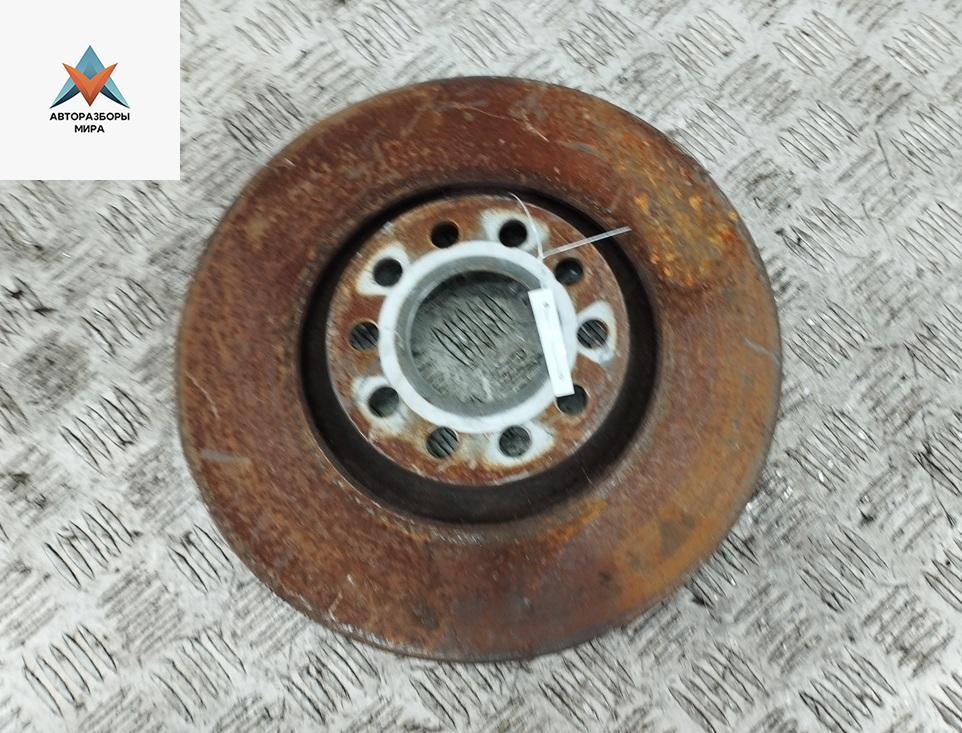 диск тормозной передний Audi A4 B6 2003, 1.8 л., Ti, бензин, АКПП, серый, седан - фото №1