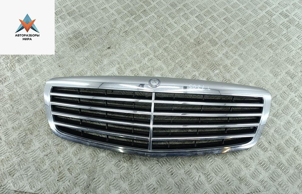 решетка радиатора Mercedes-Benz S-Класс W221 2006, чёрный, седан, A2218800083 - фото №1