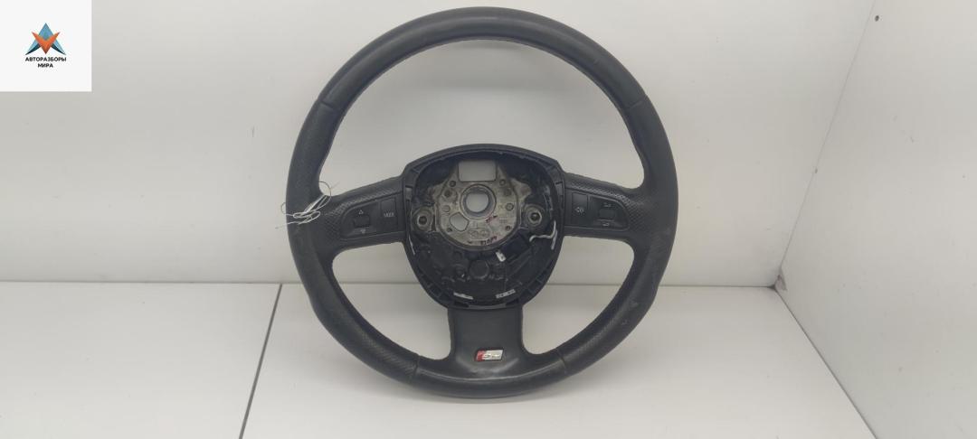 руль Audi A6 4F/C6 2007, 2.0 л., TFSI, бензин, МКПП, чёрный, седан - фото №1