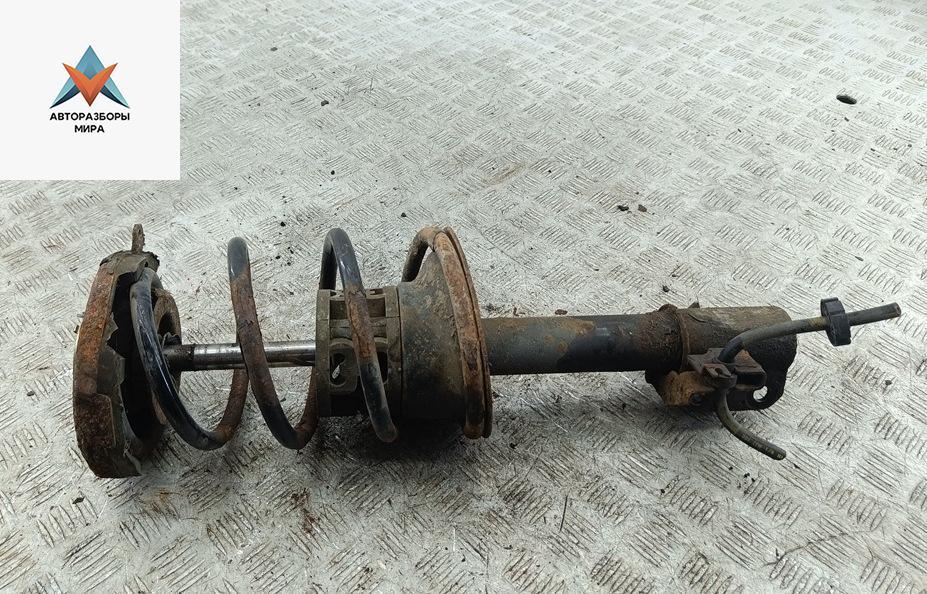 стойка передняя Renault Scenic 1 поколение 1998, 1.6 л., бензин, МКПП, синий, минивэн - фото №1