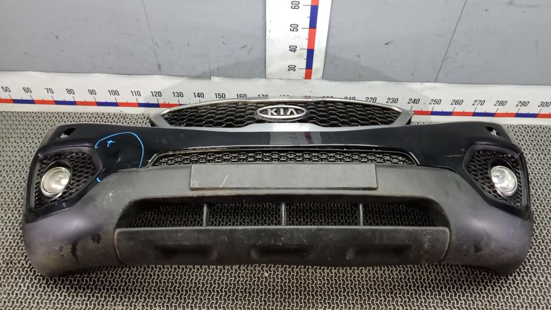 бампер передний Kia Sorento 2 поколение 2009, 2.2 л., дизель, АКПП, внедорожник 5 дв., 865122P000, 865112P010 - фото №1