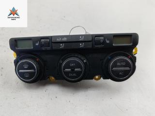 блок управления печки / климат-контроля Volkswagen Touran 1 поколение [рестайлинг] 2009, 1.4 л., бензин, АКПП, чёрный, минивэн, 1K0907044DA