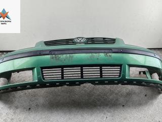 бампер передний Volkswagen Sharan 1 поколение [рестайлинг] 2001, дизель, зелёный, минивэн
