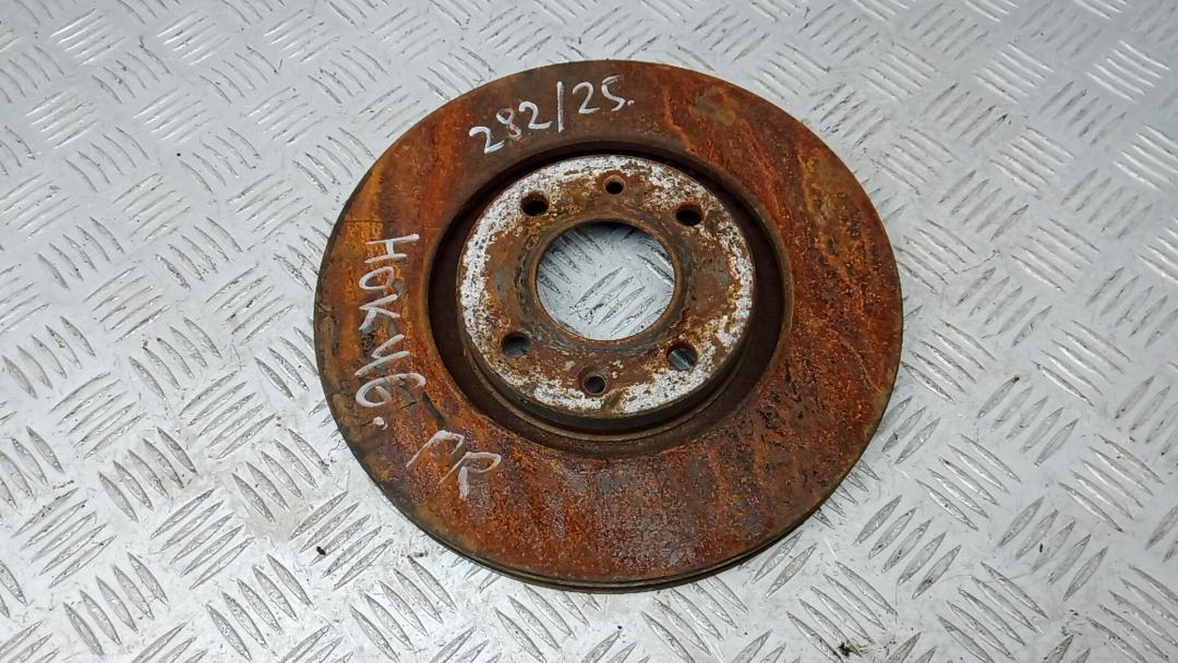 диск тормозной передний Citroen Berlingo 2 поколение (B9) 2010, 1.6 л., дизель, МКПП - фото №1