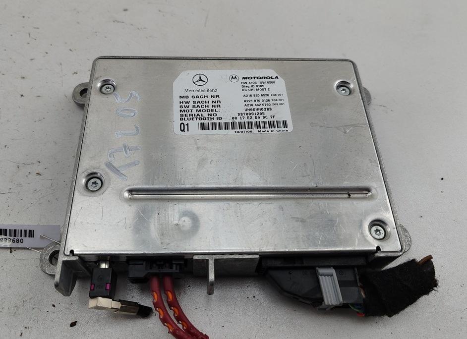 блок Bluetooth Mercedes-Benz S W221 2006, 4.7 л., бензин, АКПП, чёрный, седан, A2218703126
