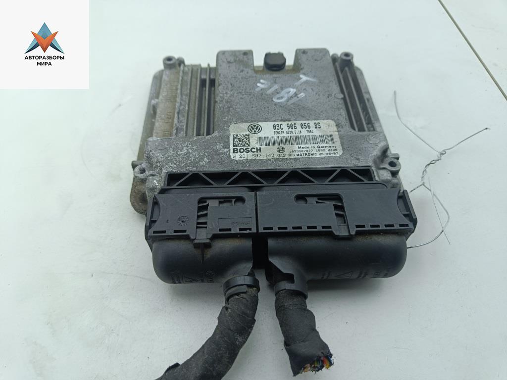 ЭБУ Skoda Octavia mk2 (A5 1Z) 2005, 1.6 л., бензин, МКПП, чёрный, универсал, 03C906056BS - фото №1