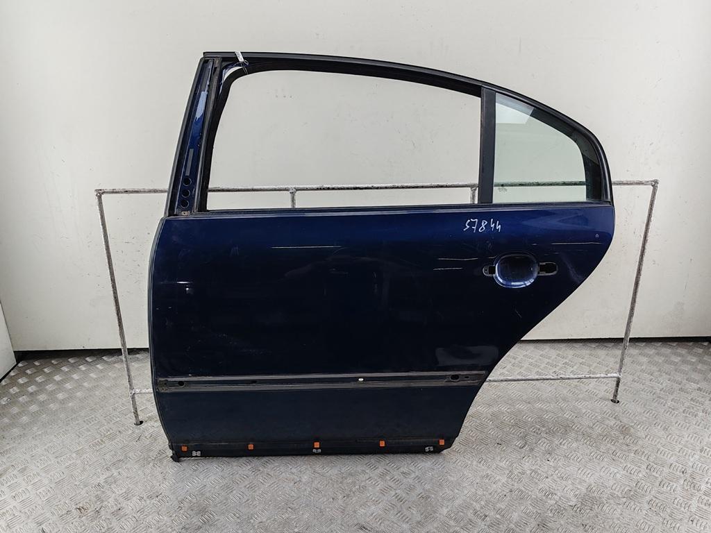 дверь сдвижная Skoda Superb mk1 (B5) 2002, синий, седан