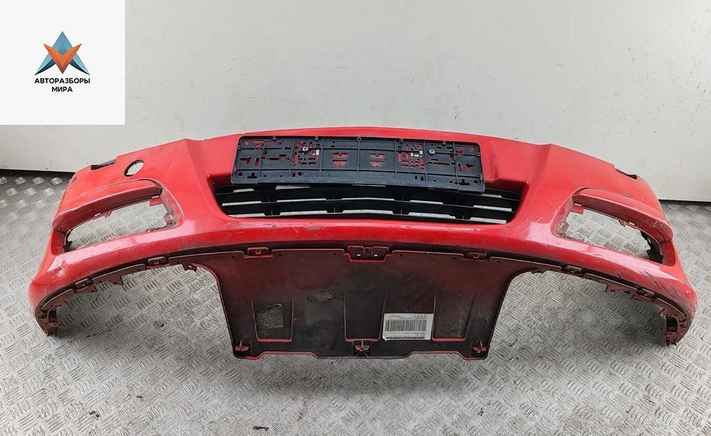 бампер передний Opel Astra H 2004, бензин, красный, хетчбэк 5 дв., 24460258 - фото №1
