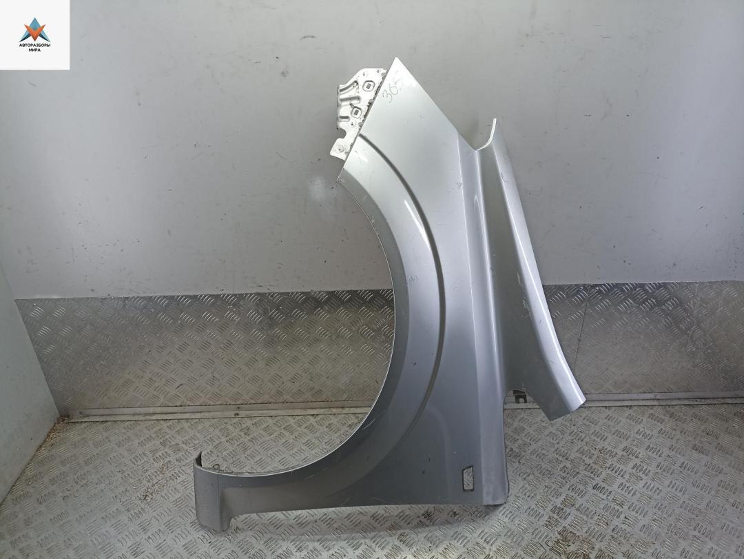 крыло переднее левое Opel Zafira 2 поколение (B) 2006, 1.6 л., бензин, МКПП, серый, минивэн - фото №1