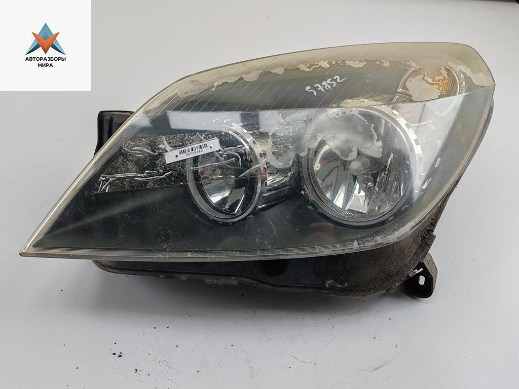 фара левая Opel Astra H 2004, 1.4 л., бензин, МКПП, красный, хетчбэк 5 дв., 24451032 - фото №1