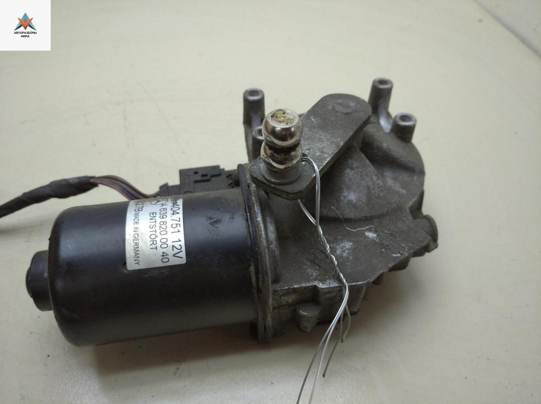 моторчик передних стеклоочистителей (дворников) Mercedes-Benz Vito-2 / Viano W639 2006, 2.2 л., дизель, МКПП, красный, микроавтобус, A6398200040 - фото №1