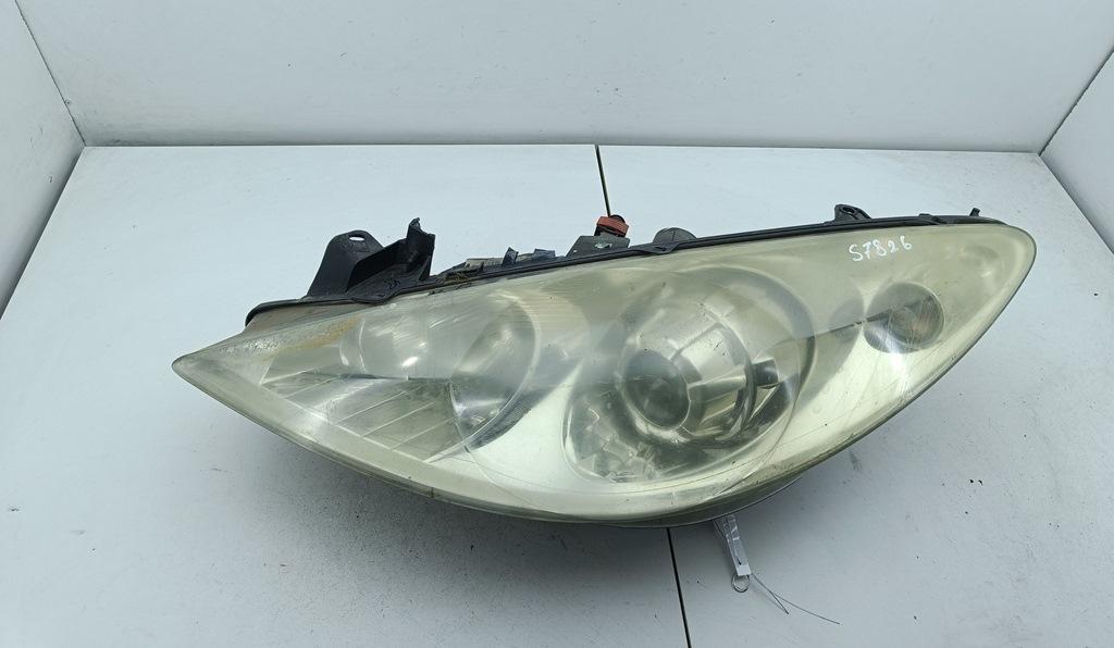 фара левая Peugeot 307 2006, 1.4 л., бензин, МКПП, синий, хетчбэк 5 дв., 9655764380
