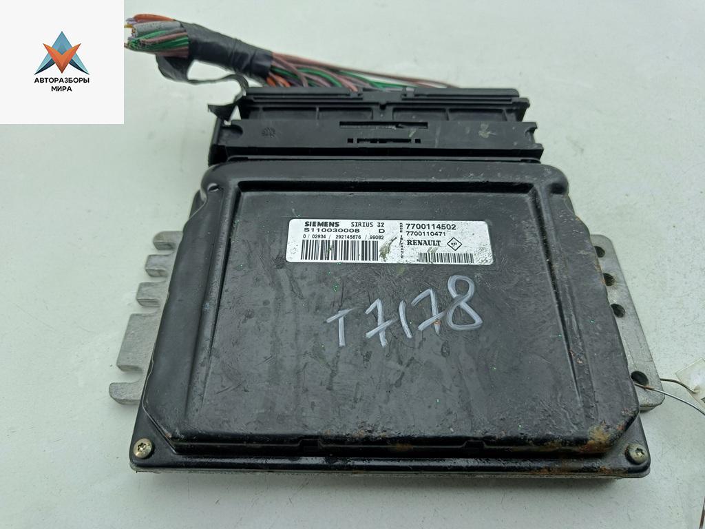 ЭБУ Renault Scenic 1 поколение 1998, 1.6 л., бензин, МКПП, синий, минивэн, 7700114502 - фото №1