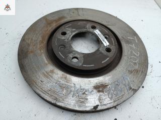 диск тормозной передний Citroen C5 1 поколение [рестайлинг] 2005, 2.0 л., дизель, МКПП, чёрный, хетчбэк 5 дв.