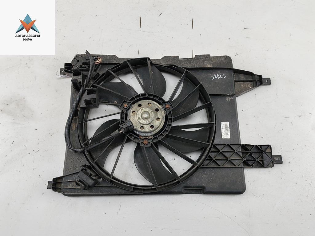 вентилятор радиатора Renault Scenic 2 поколение 2004, 1.6 л., бензин, МКПП, серый, минивэн, 8200151465 - фото №1