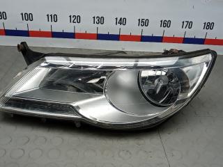 фара левая Volkswagen Tiguan 1 поколение 2009, 2.0 л., дизель, МКПП, внедорожник 5 дв.