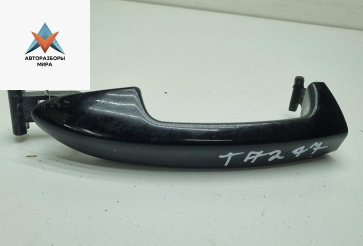 ручка наружная задняя левая Volkswagen Passat B6 2006, 2.0 л., дизель, МКПП, чёрный, универсал, 3C0837209 - фото №1