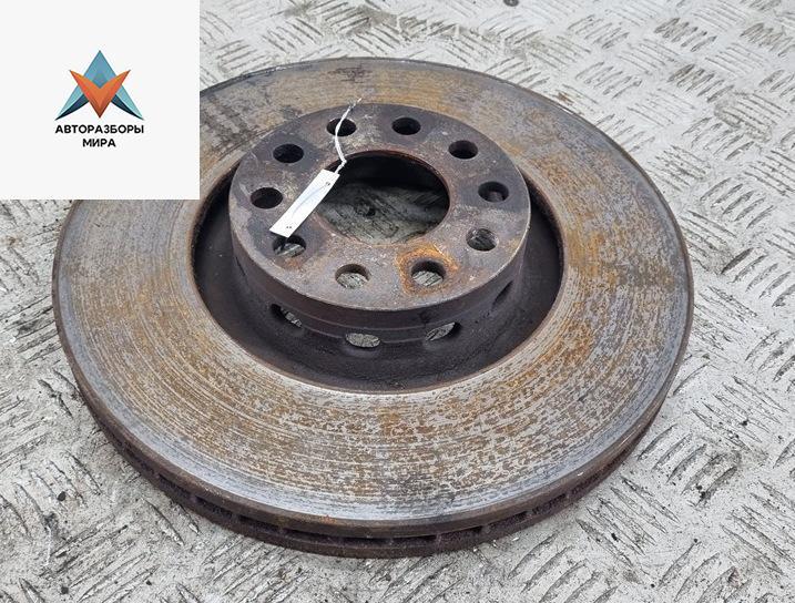 диск тормозной передний Volkswagen Phaeton 1 поколение 2003, 3.2 л., бензин, АКПП, чёрный, седан - фото №1