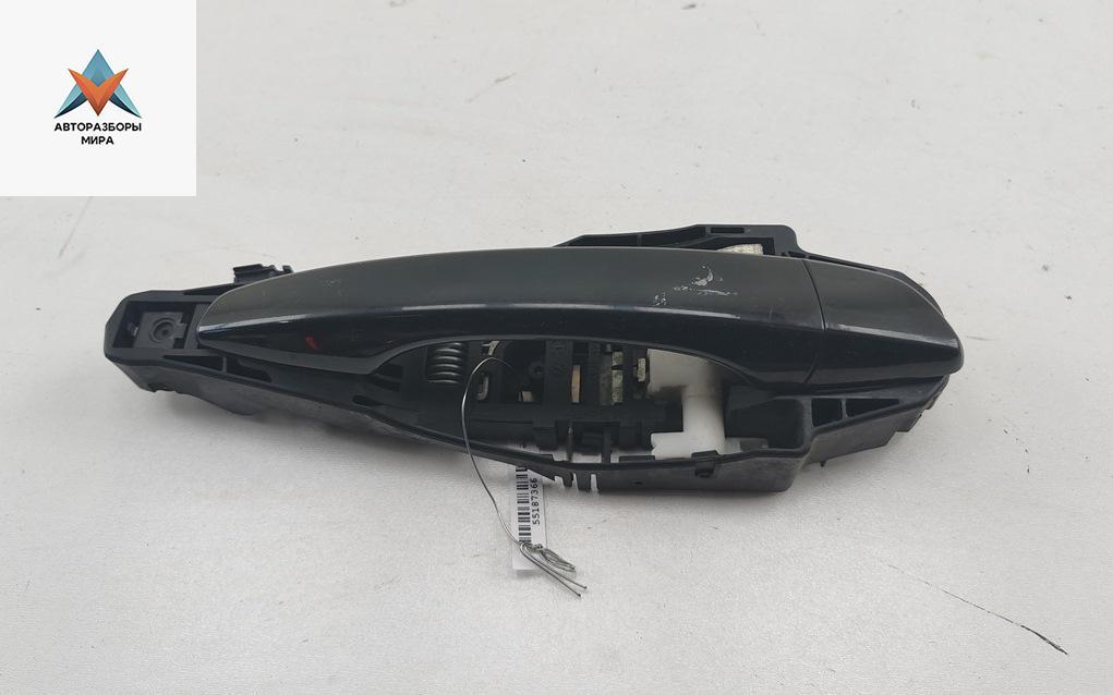 ручка наружная передняя правая Peugeot 508 1 поколение 2011, 2.0 л., дизель, МКПП, чёрный, универсал, 9688834080 - фото №1