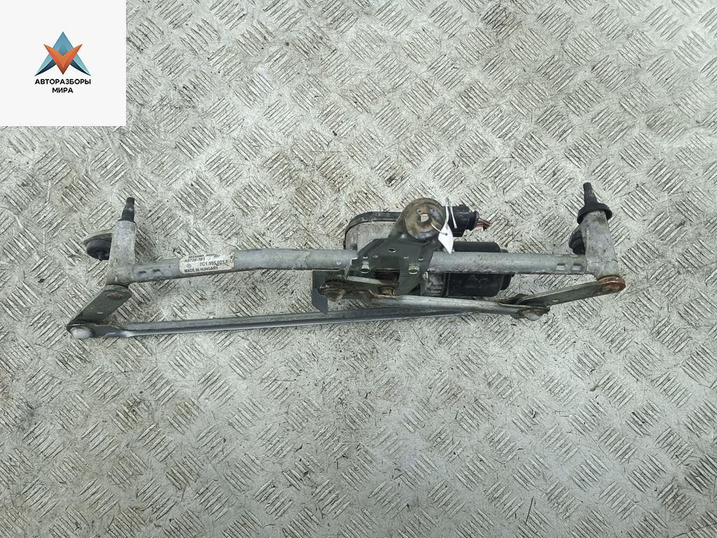 Механизм стеклоочистителя переднего (трапеция дворников) Volkswagen Passat B6 2007, 2.0 л., дизель, МКПП, серый, универсал - фото №1