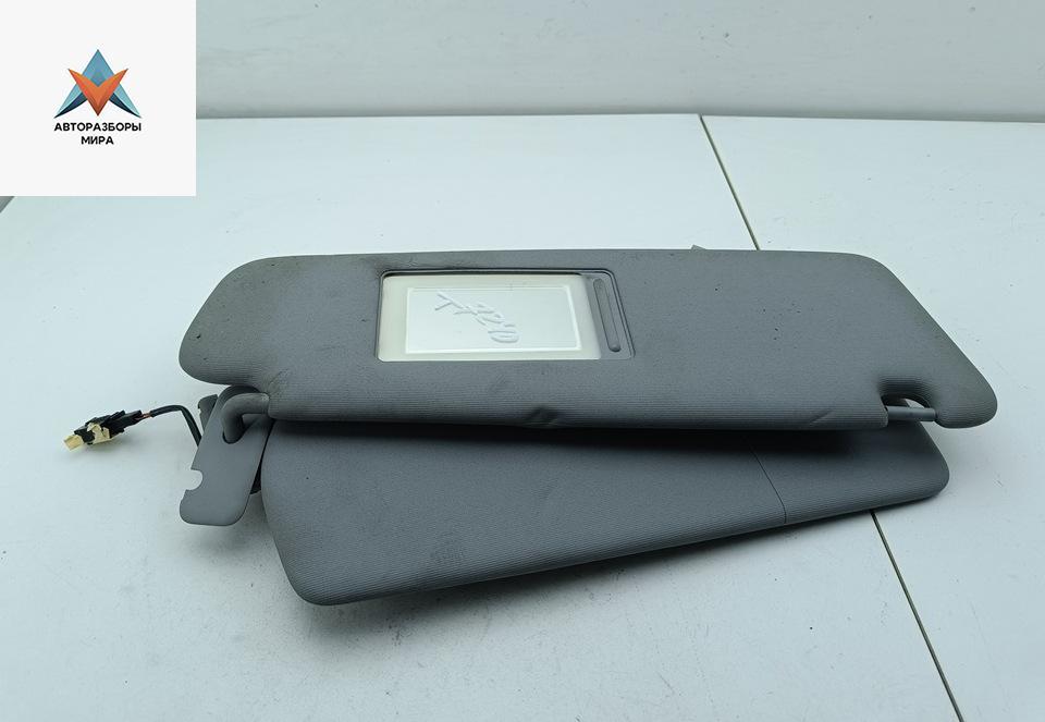 козырек солнцезащитный Volkswagen Touareg 1 поколение 2004, 5.0 л., дизель, АКПП, чёрный, внедорожник 5 дв. - фото №1