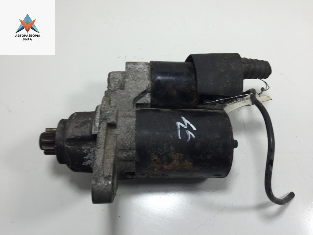 стартер Volkswagen Touran 1 поколение 2004, 1.6 л., бензин, МКПП, чёрный, минивэн - фото №1