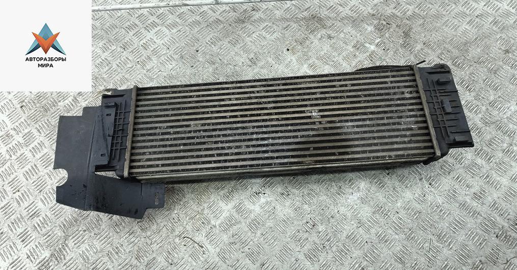 радиатор интеркулера Volkswagen Crafter 1 поколение 2007, 2.5 л., дизель, МКПП, белый, микроавтобус - фото №1