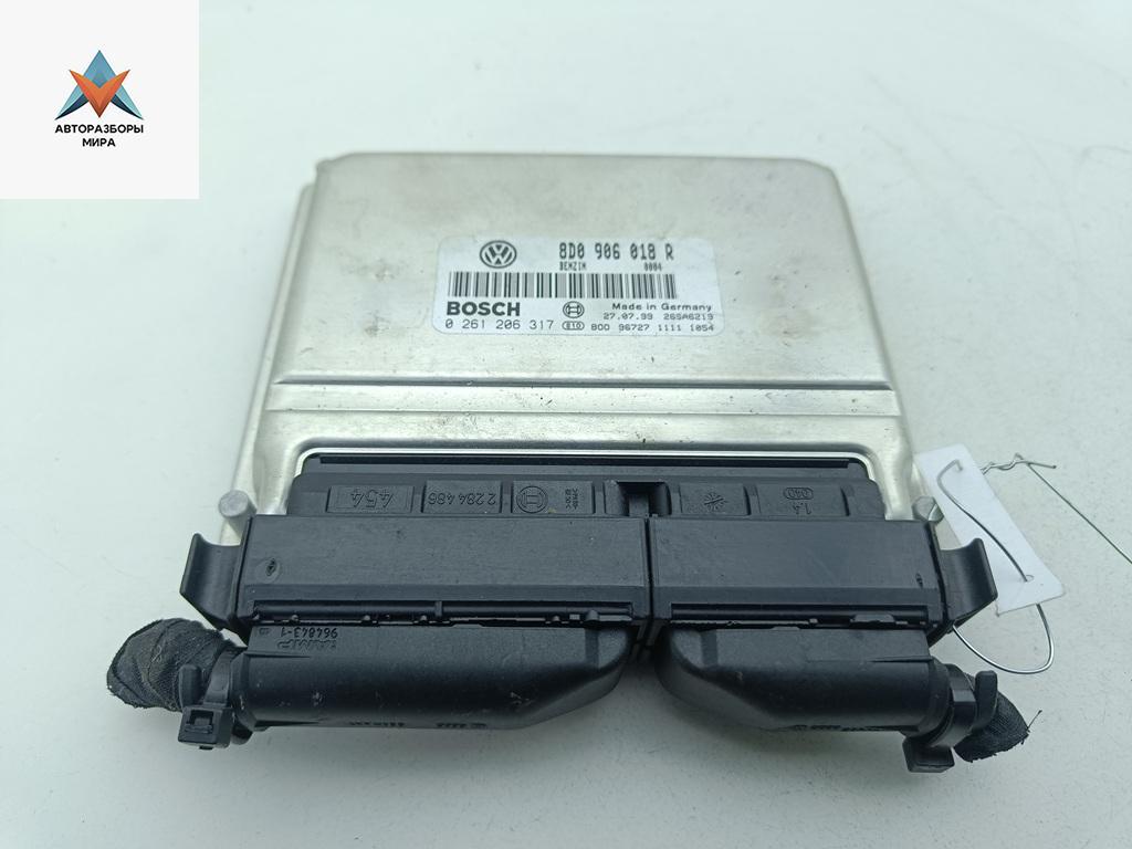 ЭБУ Volkswagen Passat B5 1999, 1.8 л., бензин, МКПП, зелёный, универсал, 8D0906018R - фото №1