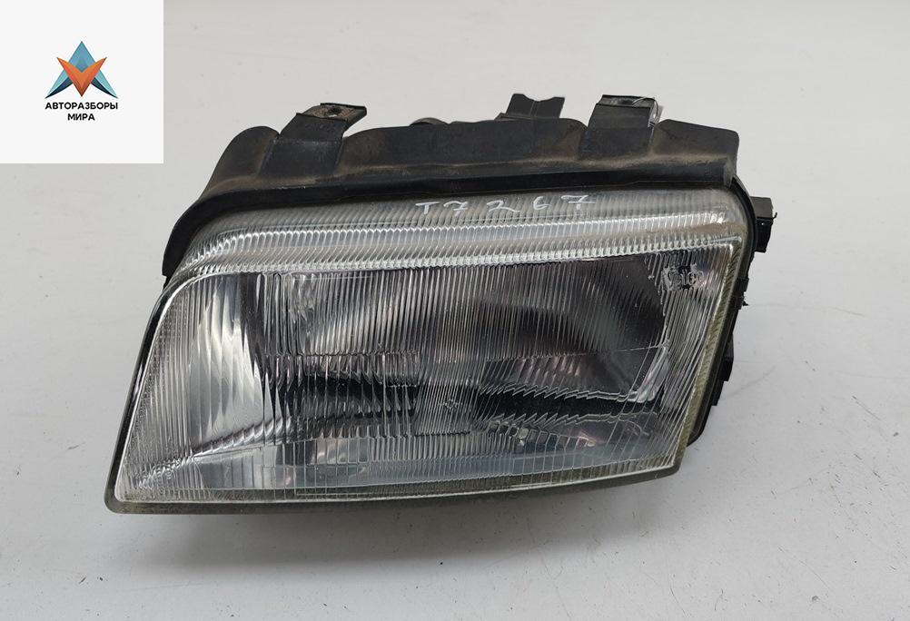 фара левая Audi A4 B5 1995, 1.8 л., бензин, МКПП, зелёный, седан, 8D0941003A - фото №1