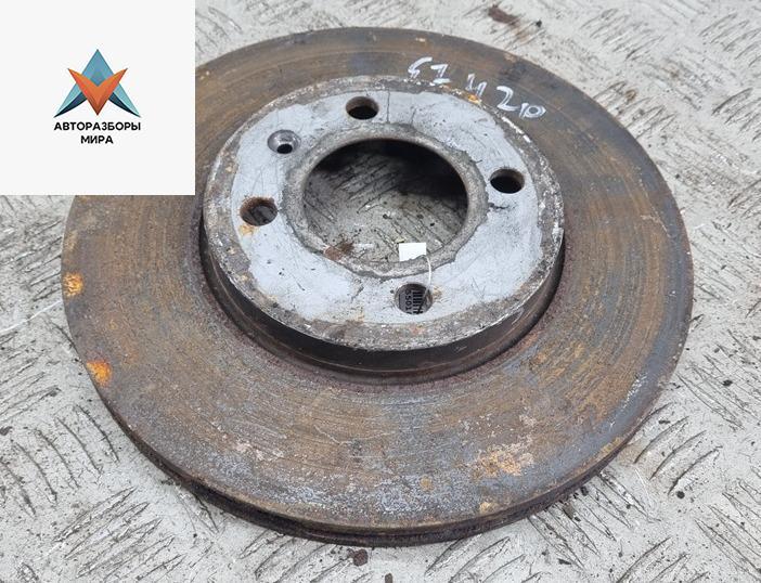 диск тормозной передний Volkswagen Golf 3 поколение 1994, 2.0 л., бензин, АКПП, синий, хетчбэк 3 дв., 256D - фото №1