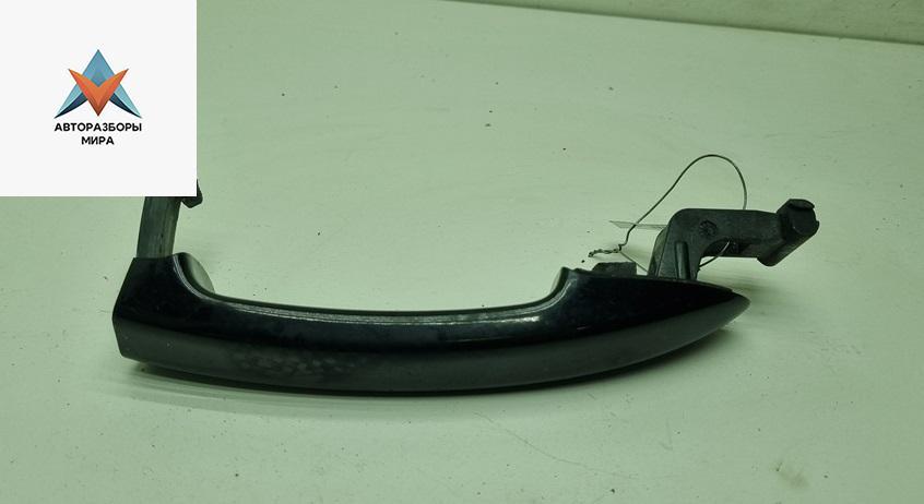 ручка наружная задняя левая Volkswagen Passat B6 2008, 2.0 л., дизель, МКПП, чёрный, универсал, 3C0837209 - фото №1