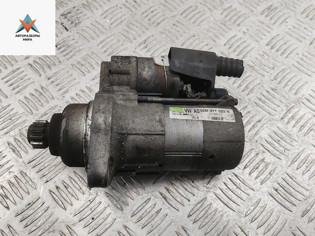 стартер Volkswagen Touran 1 поколение 2005, 2.0 л., дизель, МКПП, чёрный, минивэн, 02M911023N - фото №1