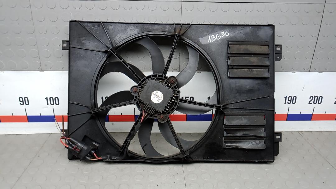 вентилятор радиатора Volkswagen Caddy 4 поколение 2015, 1.6 л., дизель, МКПП - фото №1